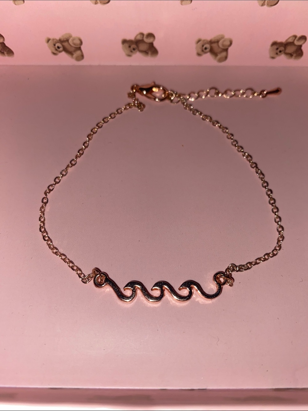 RoseGold Wave Anklet